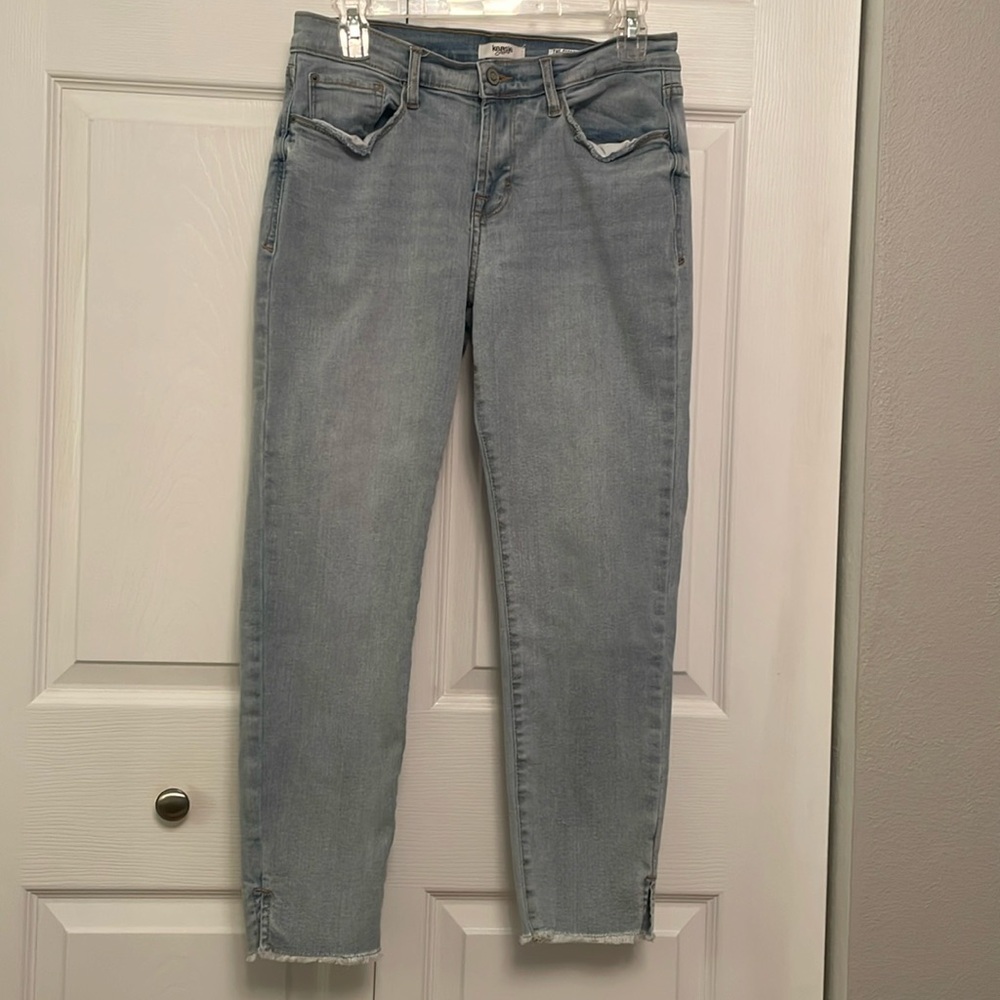 KENSIE Jeans THE EFFORTLESS Skinny Crop Denim Jeans 6/28